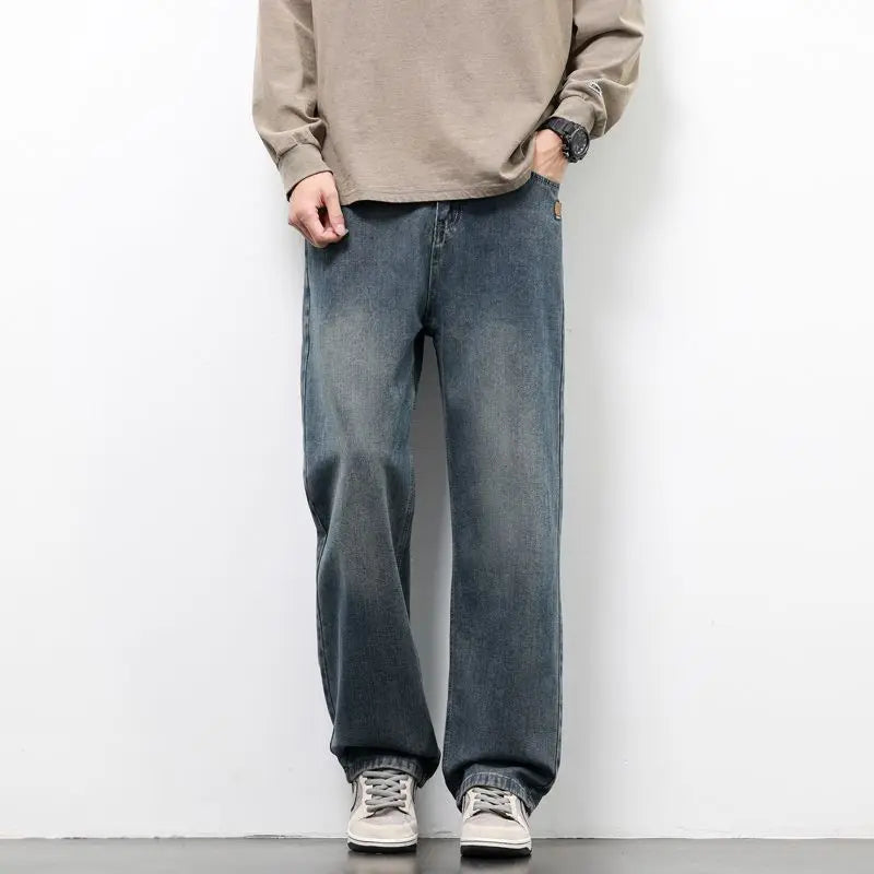 Men's Straight Vintage Fit Jeans - Casual Trousers