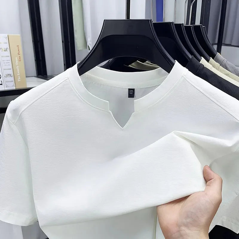 Men's Casual V-Neck Short Sleeve Fashion T-Shirt