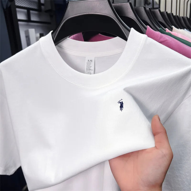 Paul Pony Men's 100% Cotton Short Sleeve T-Shirt