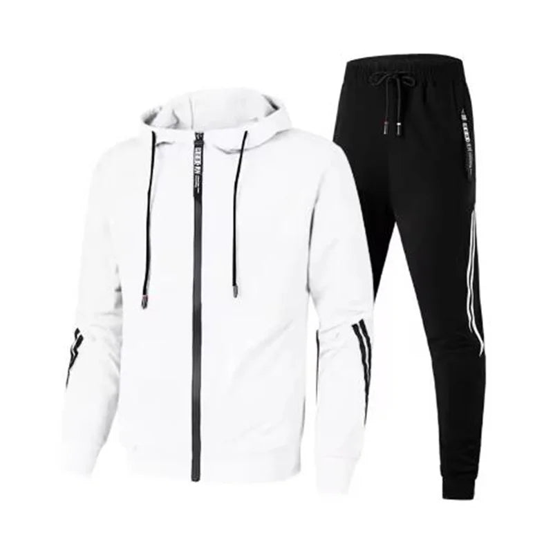 Men's Pullover Hoodie and Sweatpants Sweatsuit Set