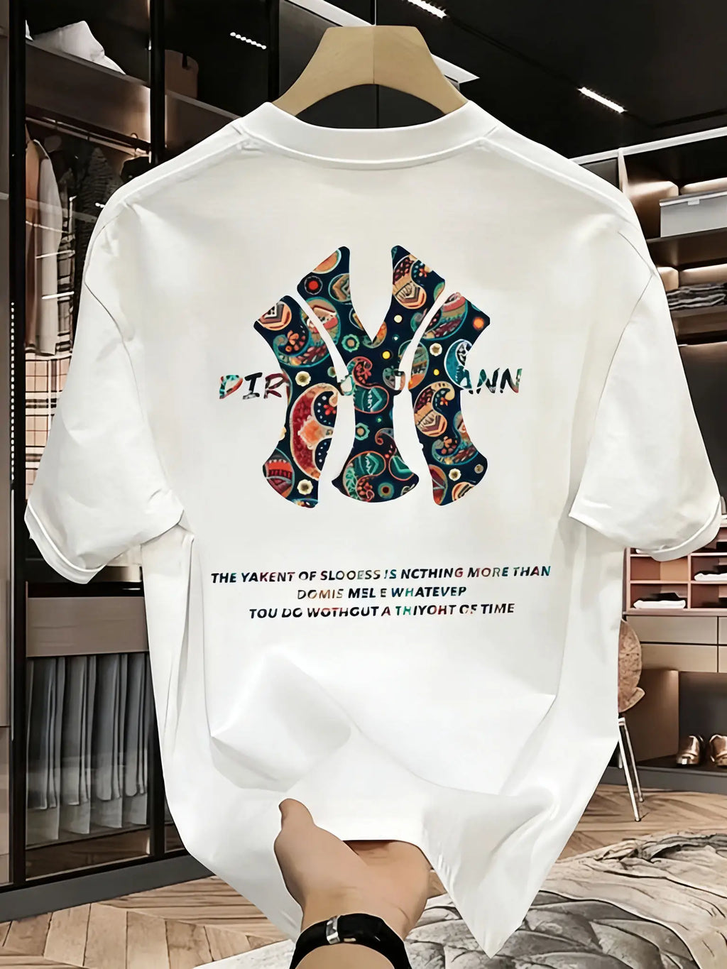 Men's Summer Printed T-Shirt - Casual Short Sleeve Tee