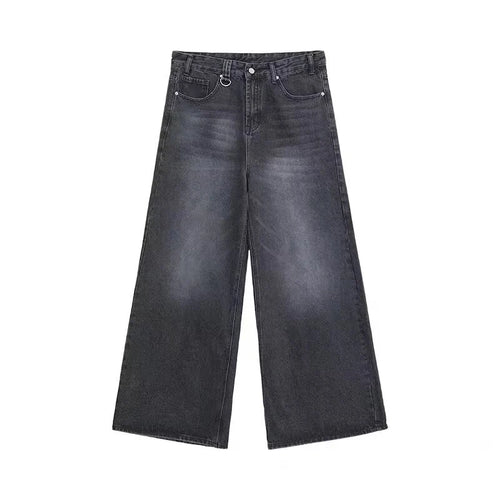 Men's Baggy Jeans - Vintage American Style Wide Leg Straight Denim