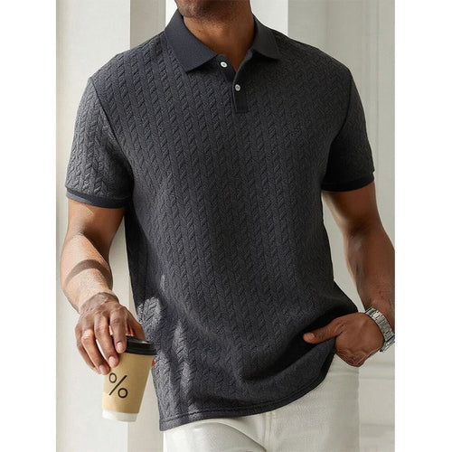 Men's Short Sleeve Polo Shirt - Summer Streetwear Top