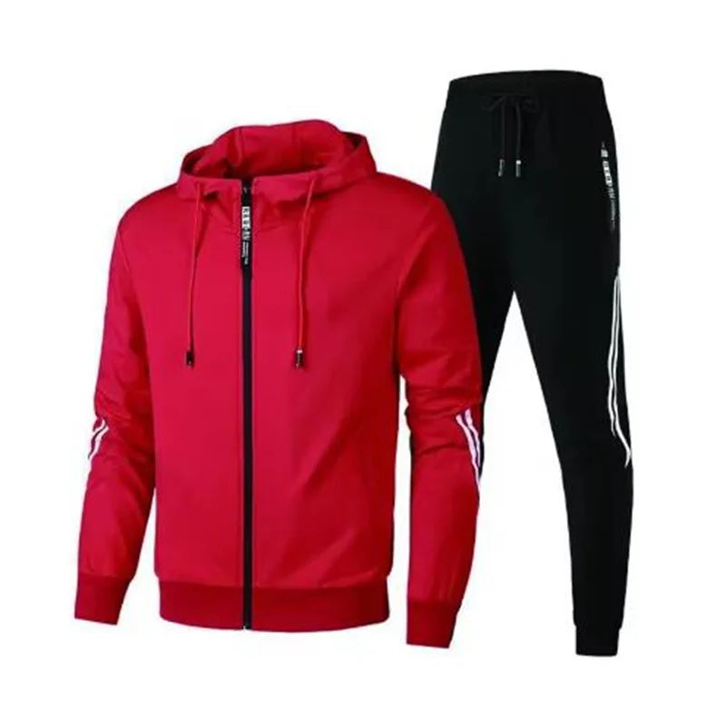 Men's Pullover Hoodie and Sweatpants Sweatsuit Set