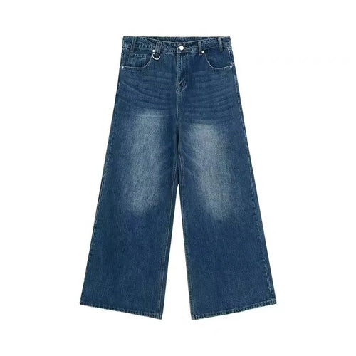 Men's Baggy Jeans - Vintage American Style Wide Leg Straight Denim
