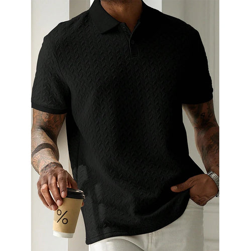 Men's Short Sleeve Polo Shirt - Summer Streetwear Top