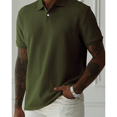 Men's Short Sleeve Polo Shirt - Summer Streetwear Top