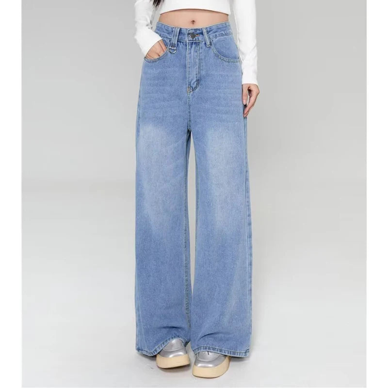 Men's Baggy Jeans - Vintage American Style Wide Leg Straight Denim