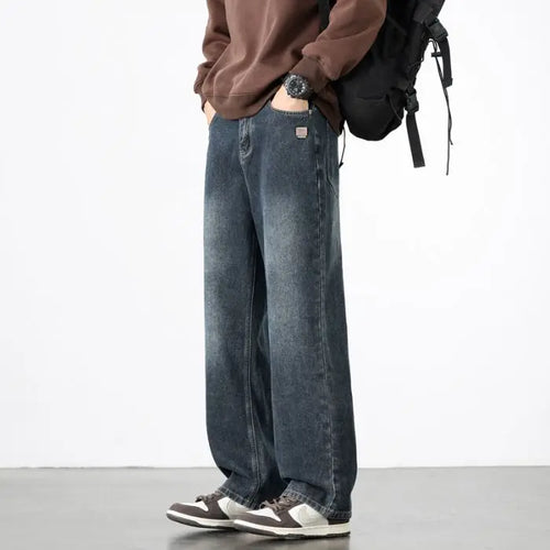 Men's Straight Vintage Fit Jeans - Casual Trousers