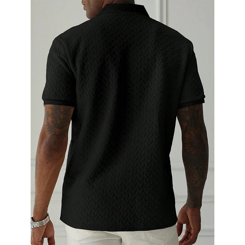 Men's Short Sleeve Polo Shirt - Summer Streetwear Top