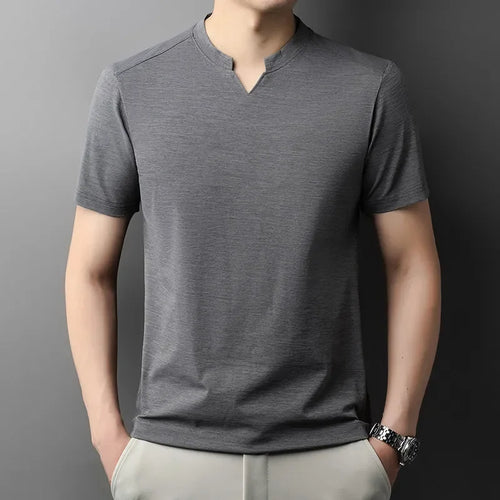 Men's Casual V-Neck Short Sleeve Fashion T-Shirt