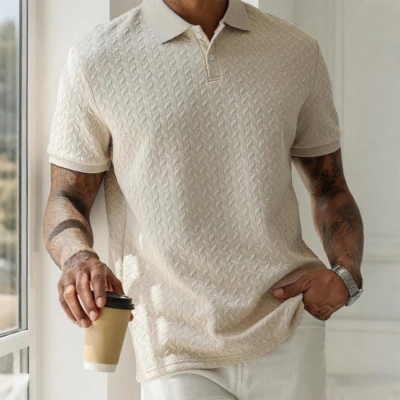 Men's Short Sleeve Polo Shirt - Summer Streetwear Top