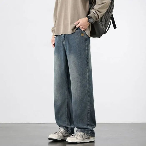Men's Straight Vintage Fit Jeans - Casual Trousers