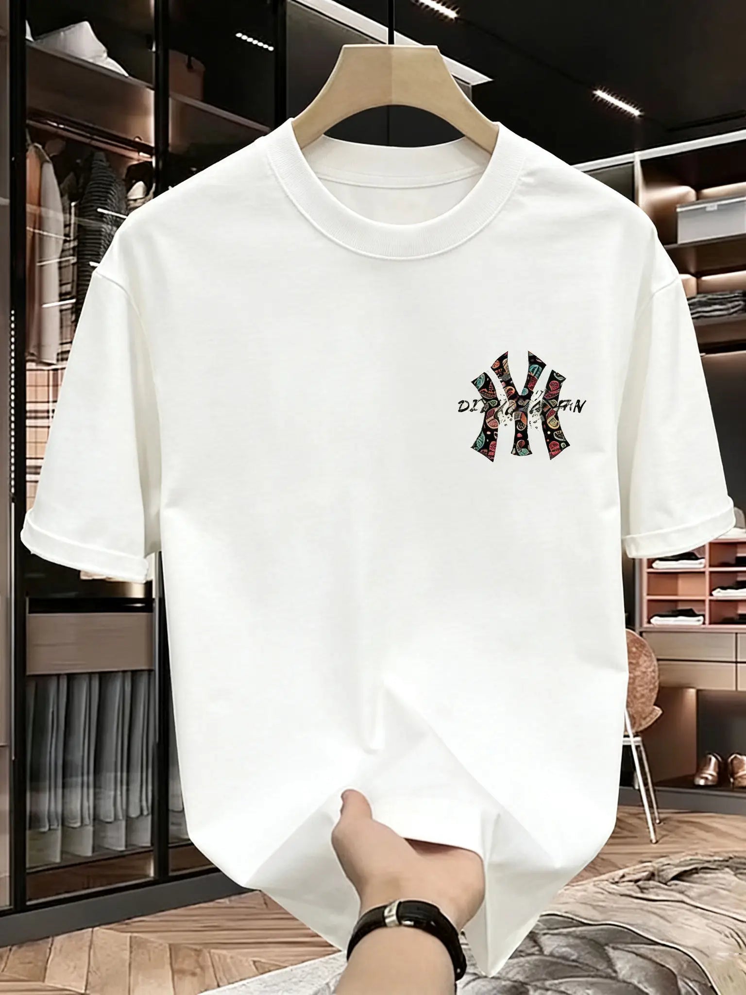 Men's Summer Printed T-Shirt - Casual Short Sleeve Tee