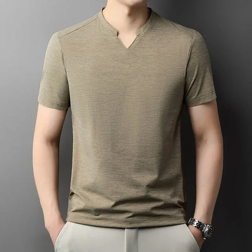 Men's Casual V-Neck Short Sleeve Fashion T-Shirt
