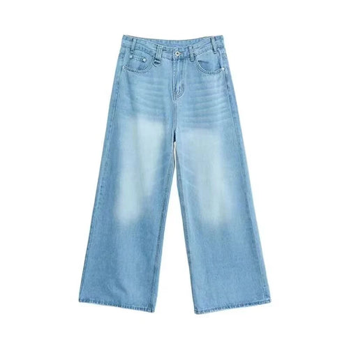 Men's Baggy Jeans - Vintage American Style Wide Leg Straight Denim