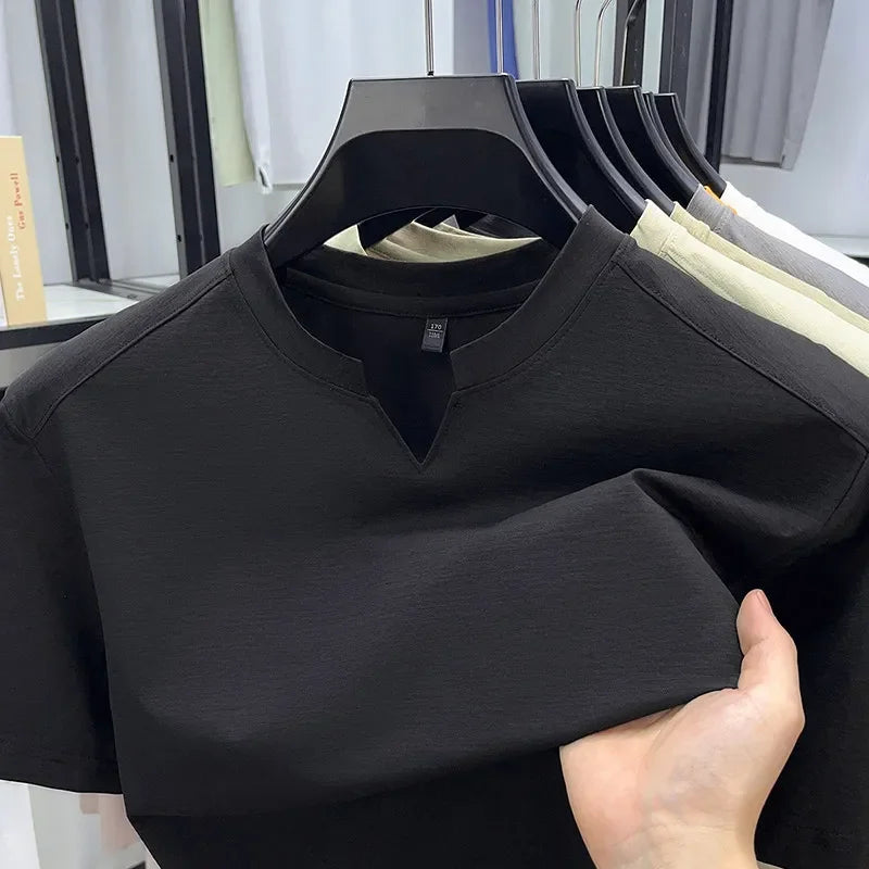 Men's Casual V-Neck Short Sleeve Fashion T-Shirt