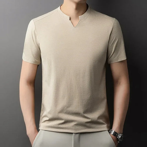 Men's Casual V-Neck Short Sleeve Fashion T-Shirt