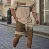 Men's Short-Sleeved Casual Suit - Breathable Summer Set