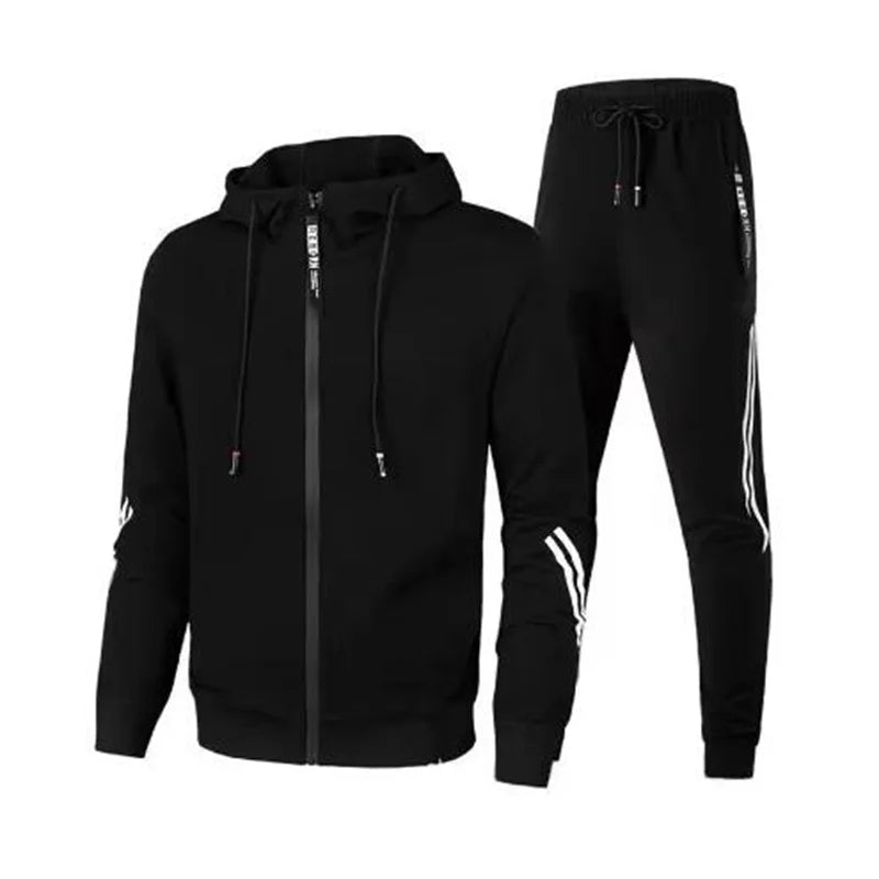 Men's Pullover Hoodie and Sweatpants Sweatsuit Set