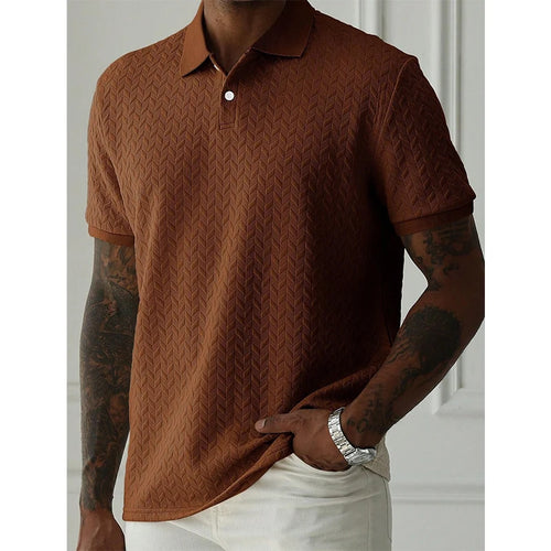 Men's Short Sleeve Polo Shirt - Summer Streetwear Top